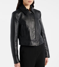 Joseph Caron cropped leather jacket