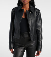 Joseph Caron cropped leather jacket
