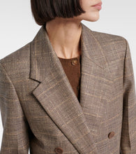 Joseph Castel checked wool-blend blazer