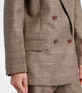 Joseph Castel checked wool-blend blazer