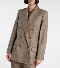 Joseph Castel checked wool-blend blazer