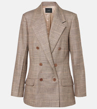 Joseph Castel checked wool-blend blazer