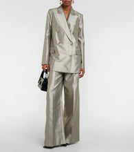 Joseph Chapone metallic oversized blazer