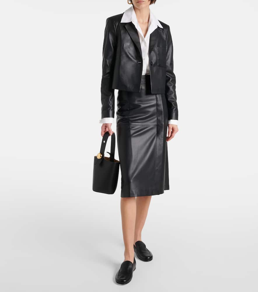 Joseph Cropped leather jacket
