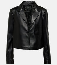 Joseph Cropped leather jacket