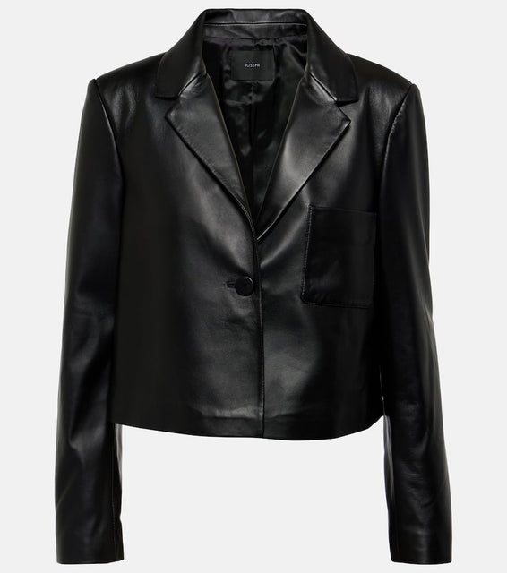 Joseph Cropped leather jacket