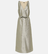 Joseph Desiree metallic midi dress
