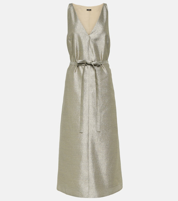 Joseph Desiree metallic midi dress