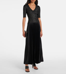 Joseph Domat pleated lurex√Ç¬Æ maxi dress