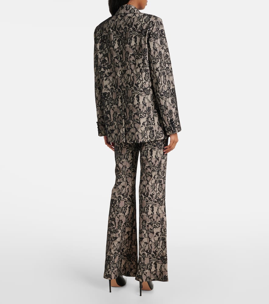 Joseph Jaden patchwork lace-trimmed blazer