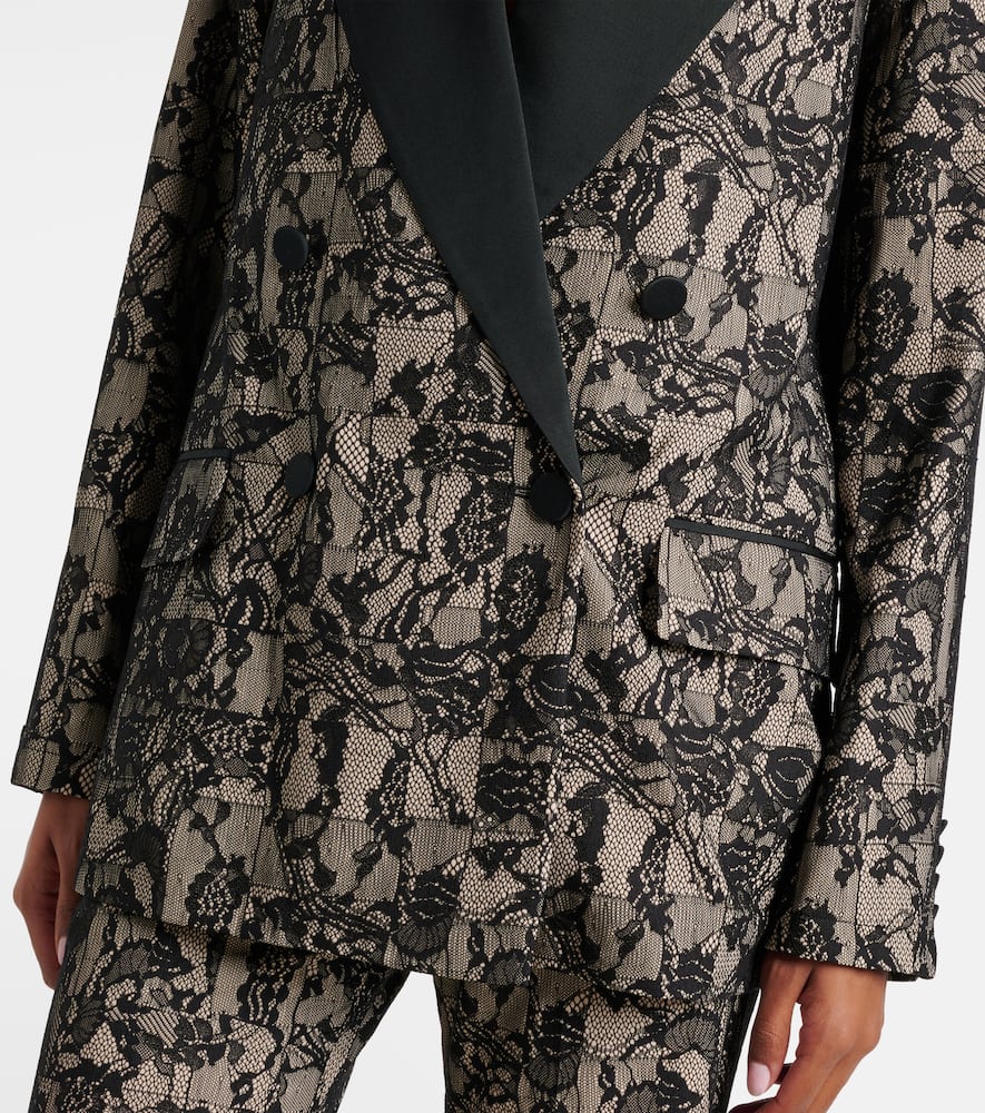 Joseph Jaden patchwork lace-trimmed blazer