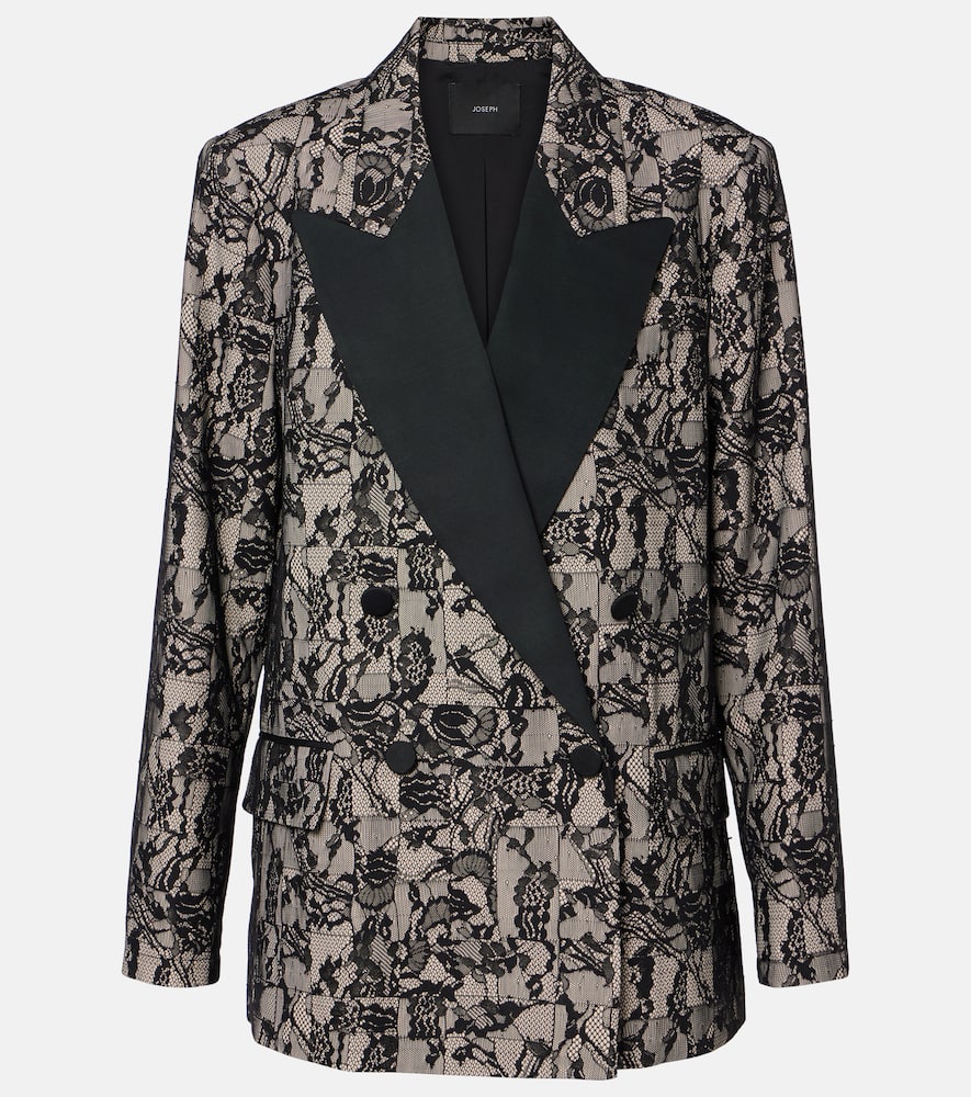 Joseph Jaden patchwork lace-trimmed blazer