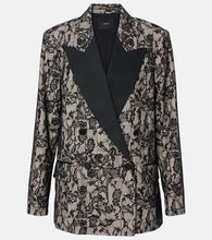 Joseph Jaden patchwork lace-trimmed blazer