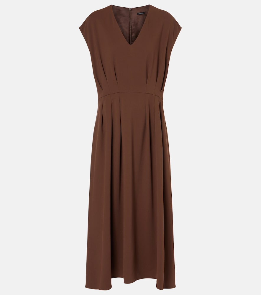 Joseph Pleated cady midi dress. Joseph 褶裥绉纱中长连衣裙