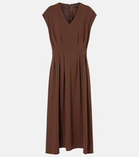 Joseph Pleated cady midi dress. Joseph 褶裥绉纱中长连衣裙