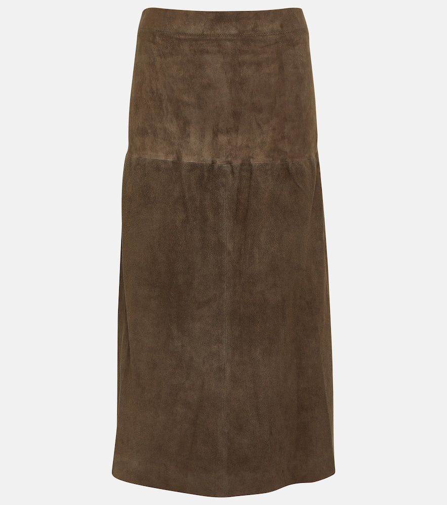 Joseph Sacha suede midi skirt - Joseph Sacha 麂皮中长裙