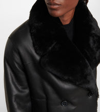 Joseph Shearling-trimmed leather jacket