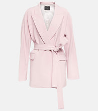 Joseph Wells belted wool-blend blazer