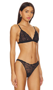 Journelle Triangle Bralette in Black