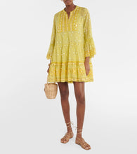 Juliet Dunn Broderie anglaise cotton minidress