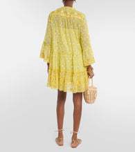 Juliet Dunn Broderie anglaise cotton minidress