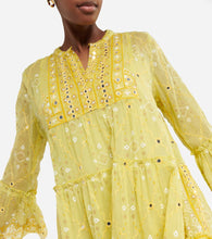 Juliet Dunn Broderie anglaise cotton minidress