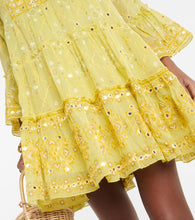 Juliet Dunn Broderie anglaise cotton minidress