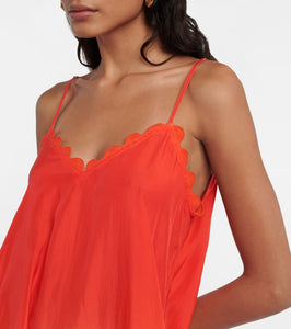 Juliet Dunn D√É¬©grad√É¬© silk midi dress