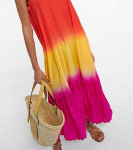 Juliet Dunn D√É¬©grad√É¬© silk midi dress