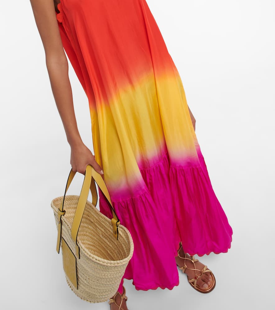 Juliet Dunn D√É¬©grad√É¬© silk midi dress