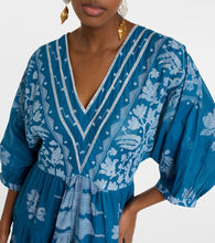 Juliet Dunn Dhaka printed cotton midi dress