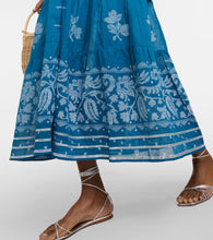 Juliet Dunn Dhaka printed cotton midi dress