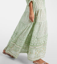 Juliet Dunn Embellished cotton kaftan