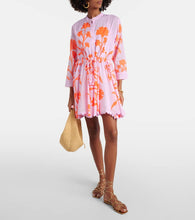 Juliet Dunn Floral cotton minidress