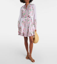 Juliet Dunn Floral cotton minidress
