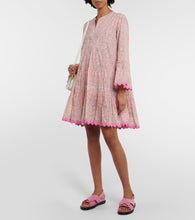 Juliet Dunn Floral cotton minidress