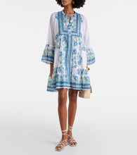 Juliet Dunn Floral cotton minidress