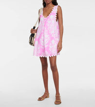 Juliet Dunn Floral cotton minidress