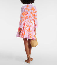 Juliet Dunn Floral cotton minidress