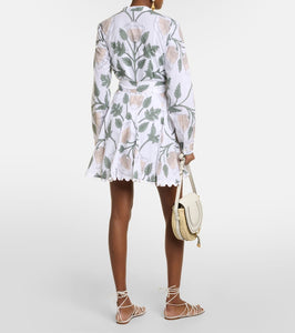 Juliet Dunn Floral cotton minidress