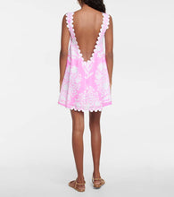 Juliet Dunn Floral cotton minidress