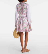 Juliet Dunn Floral cotton minidress