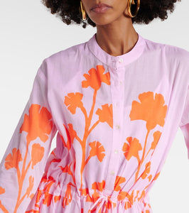 Juliet Dunn Floral cotton minidress