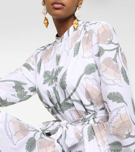 Juliet Dunn Floral cotton minidress