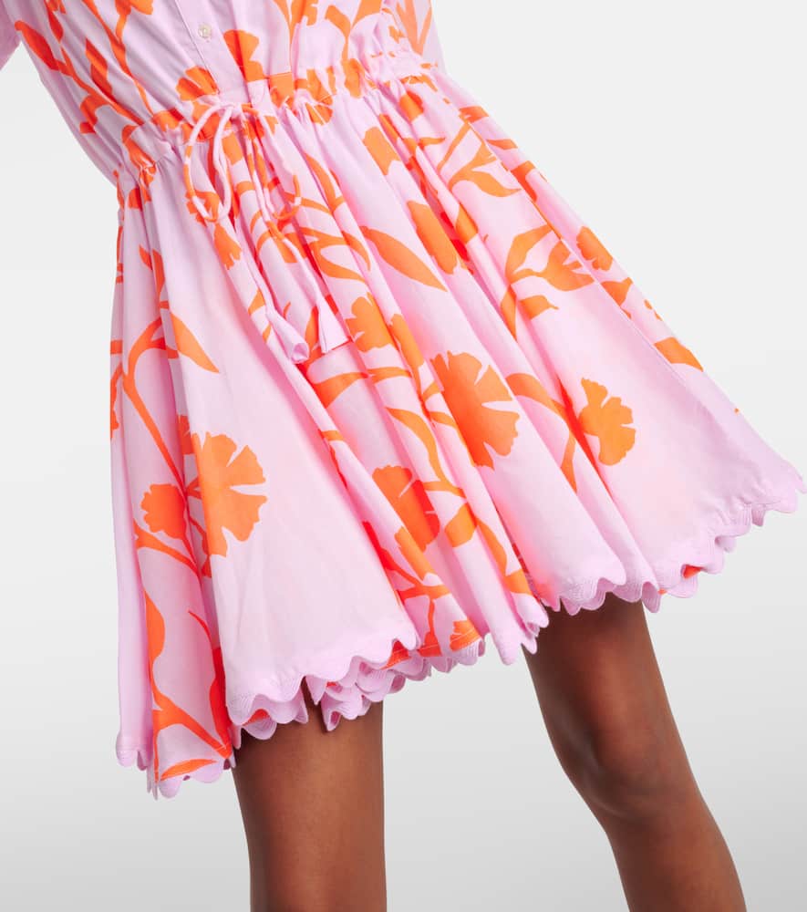 Juliet Dunn Floral cotton minidress