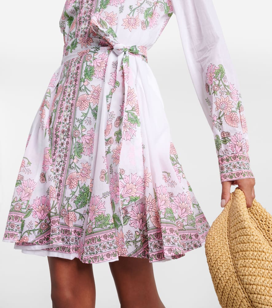 Juliet Dunn Floral cotton minidress