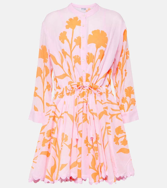 Juliet Dunn Floral cotton minidress