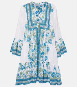 Juliet Dunn Floral cotton minidress