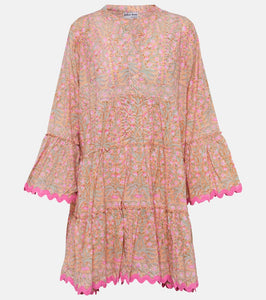 Juliet Dunn Floral cotton minidress
