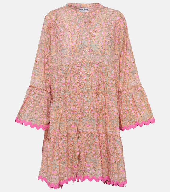Juliet Dunn Floral cotton minidress